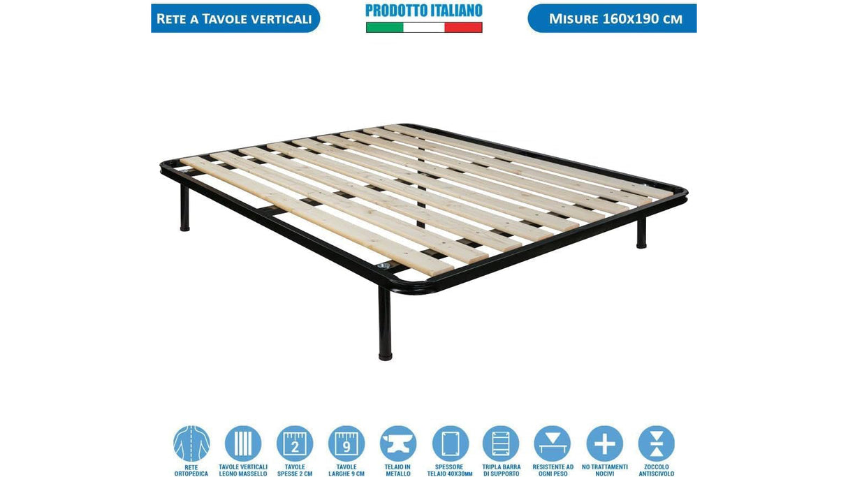 Rete in abete doghe verticali matrimoniale MAX-P