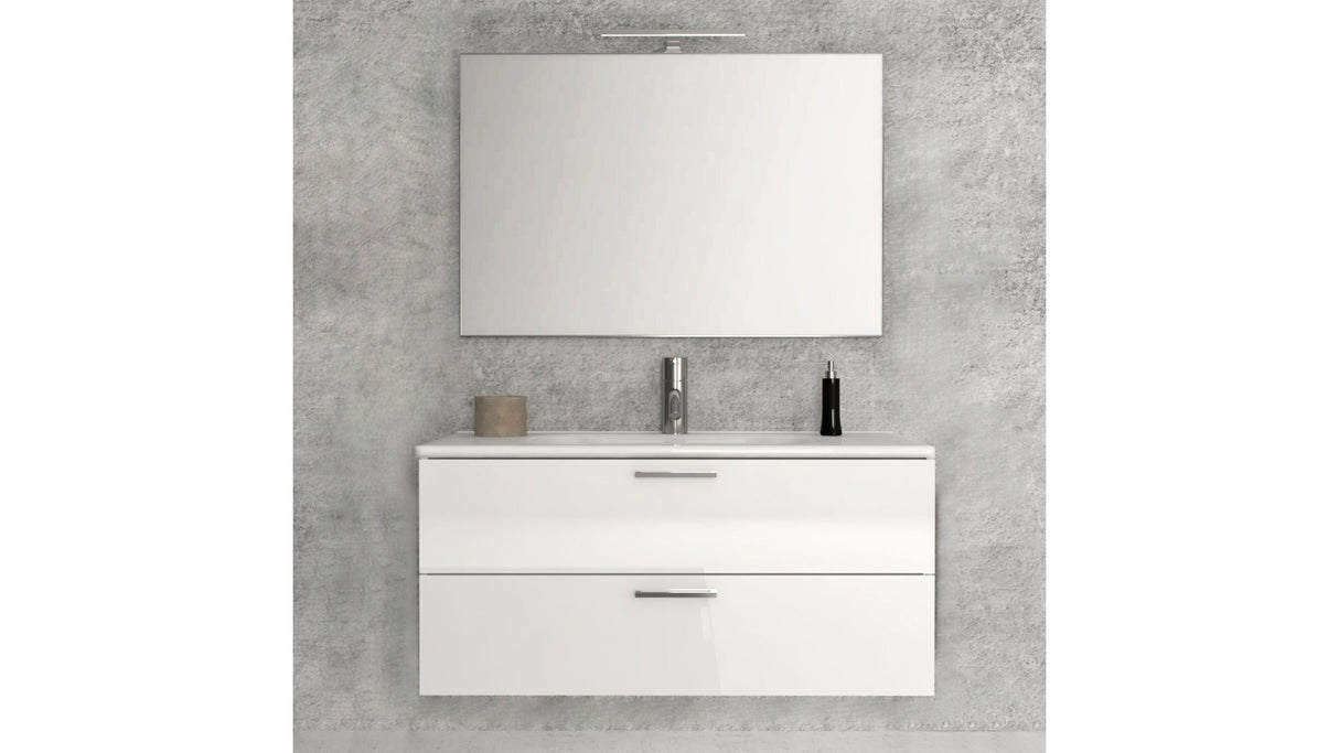 Componibile bagno ALICE 100 Bianco Lucido