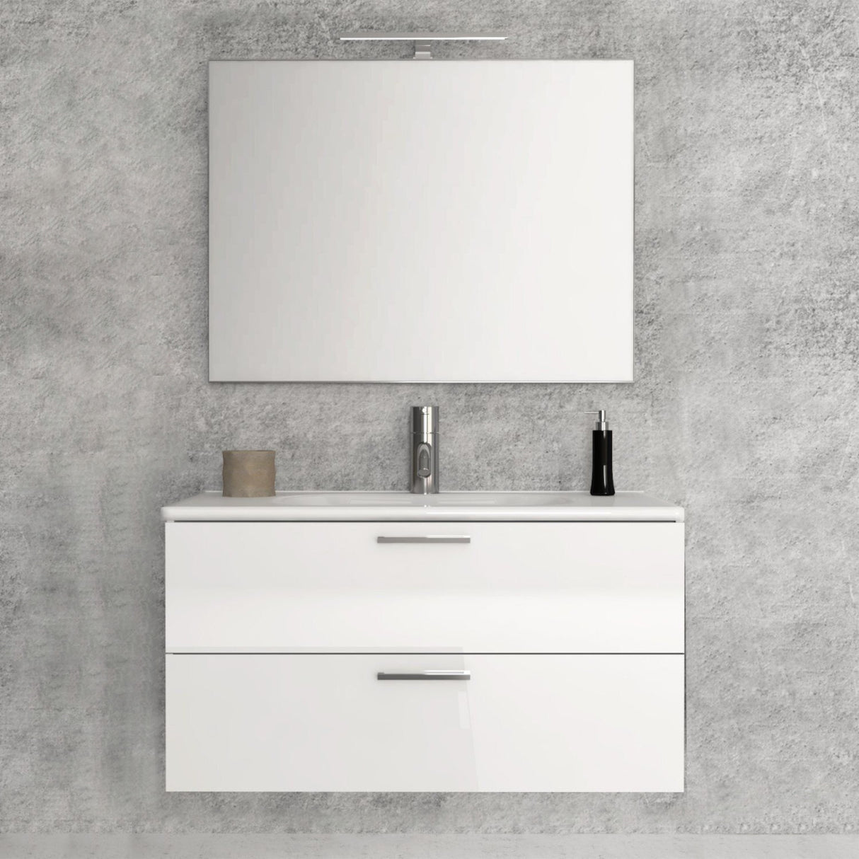 Componibile bagno sospeso ALICE 80 BIANCO LUCIDO