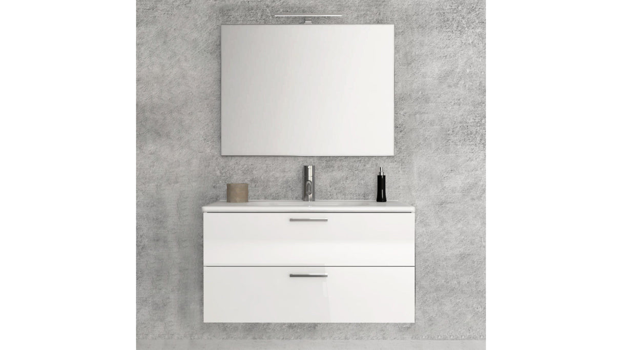 Componibile bagno sospeso ALICE 80 BIANCO LUCIDO