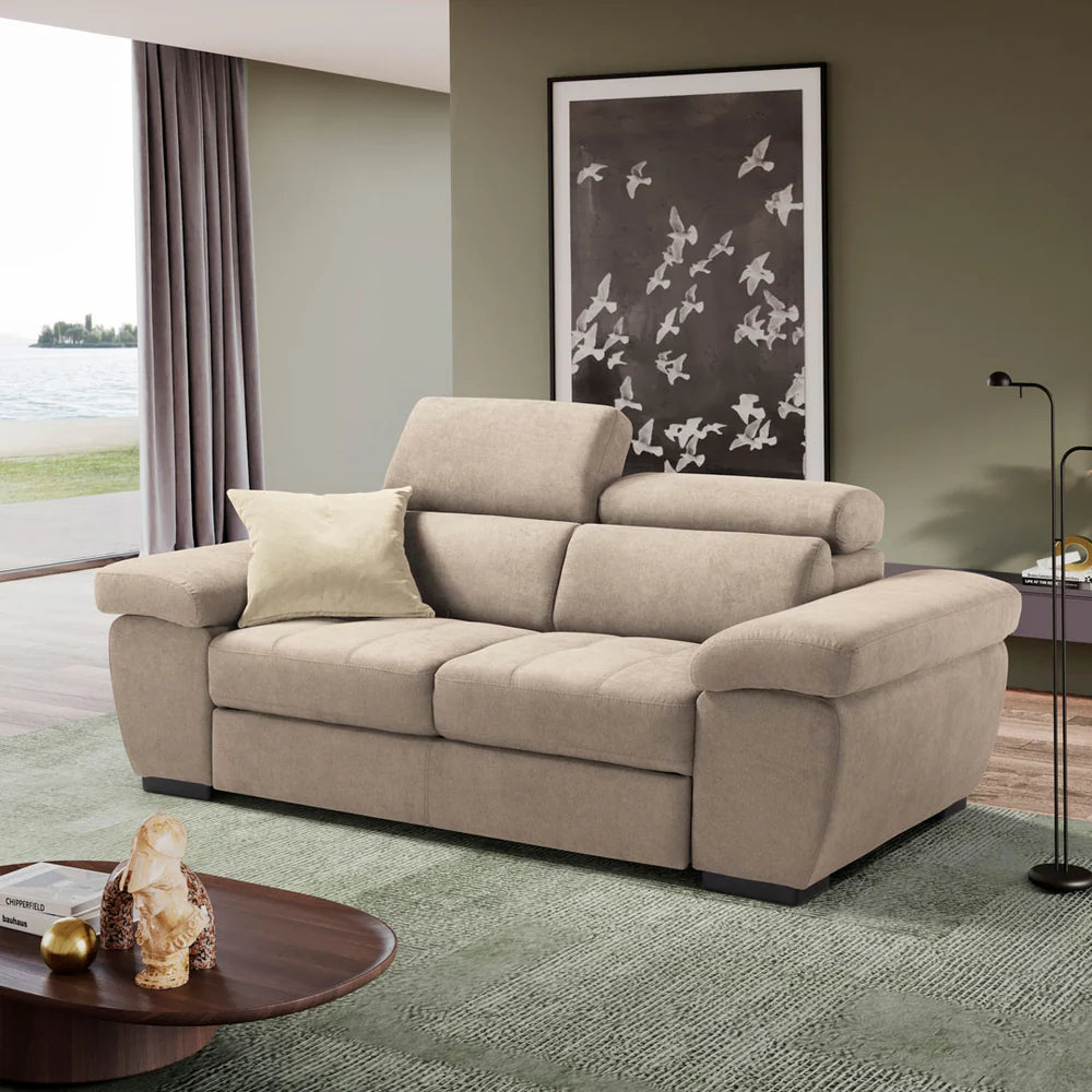 Divano ALEXA 2 posti carrello letto estraibile