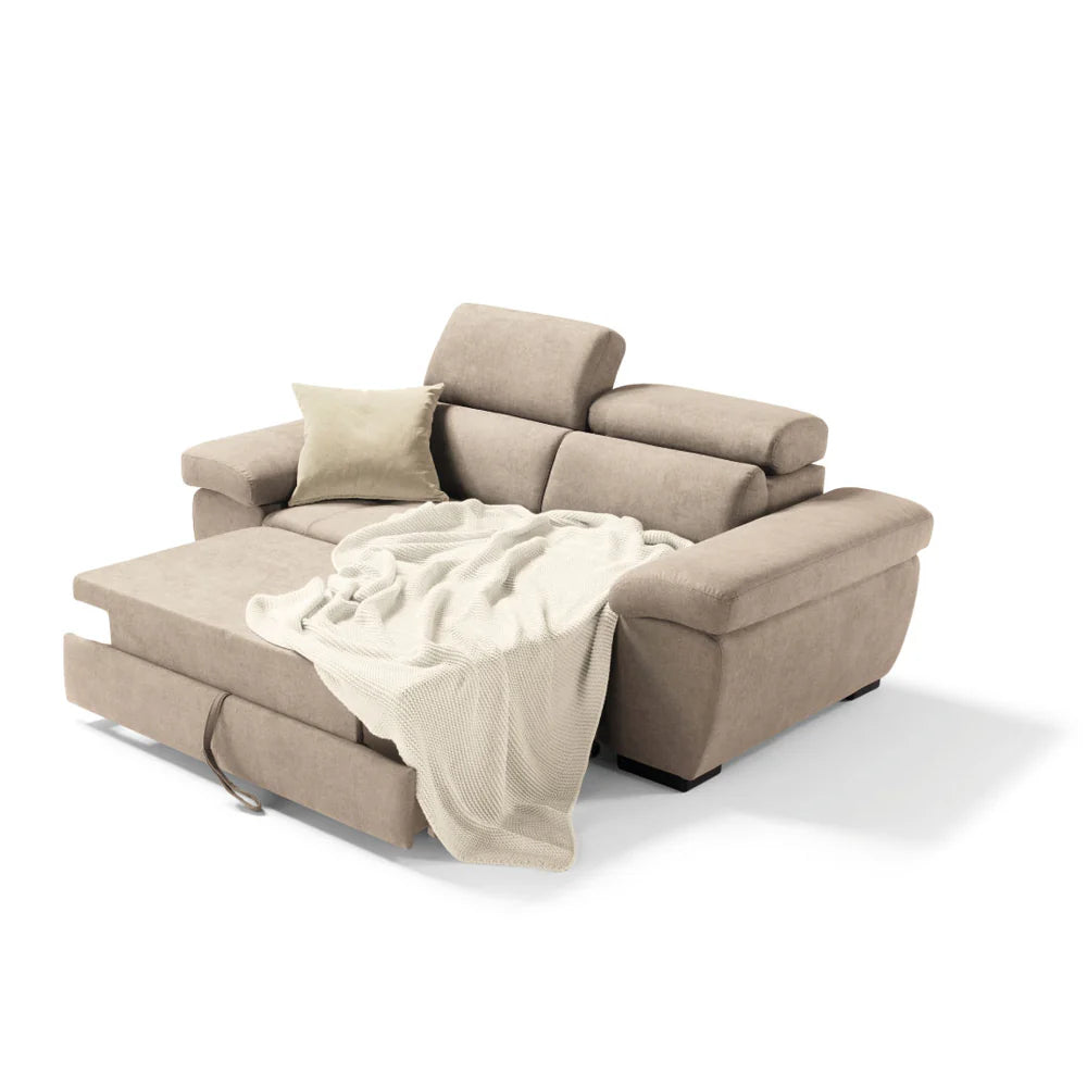 Divano ALEXA 2 posti carrello letto estraibile