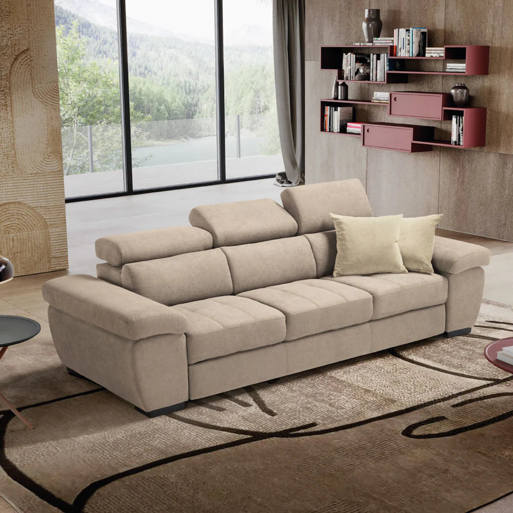 Divano ALEXA 3 posti carrello letto estraibile