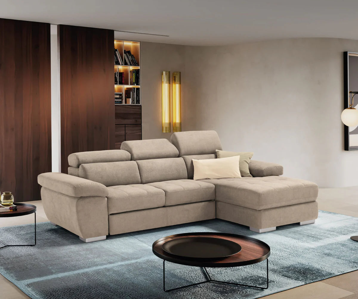Divano ALEXA chaise longue carrello letto estraibile