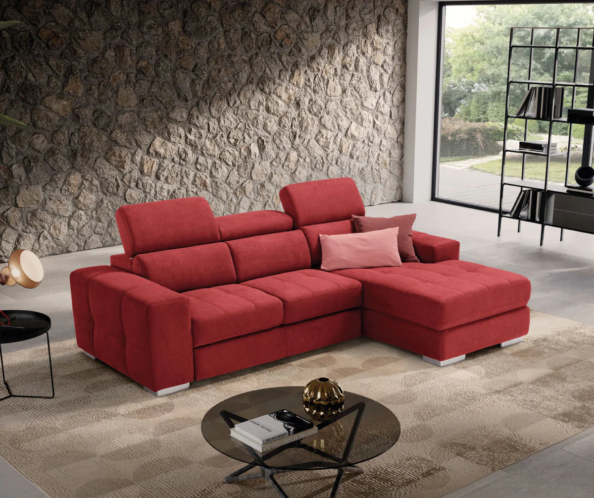 Divano MARTINA chaise longue carrello letto estraibile