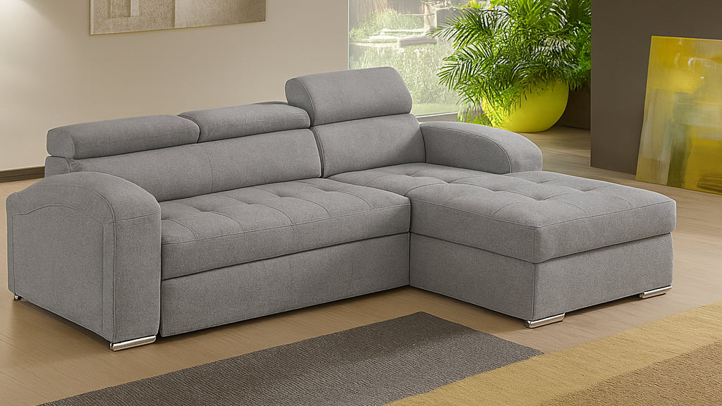 Divano DANIELA angolare con chaise longue reversibile