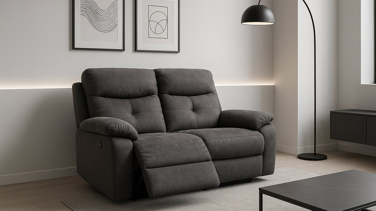 Divano EMMA 2 posti con recliner elettrico