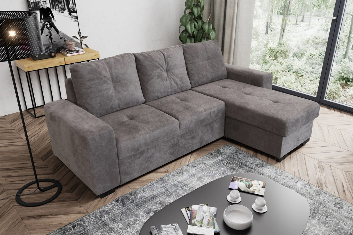 Divano ROMA angolare con chaise longue reversibile