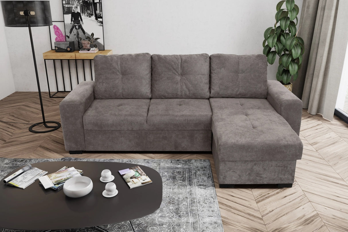 Divano ROMA angolare con chaise longue reversibile