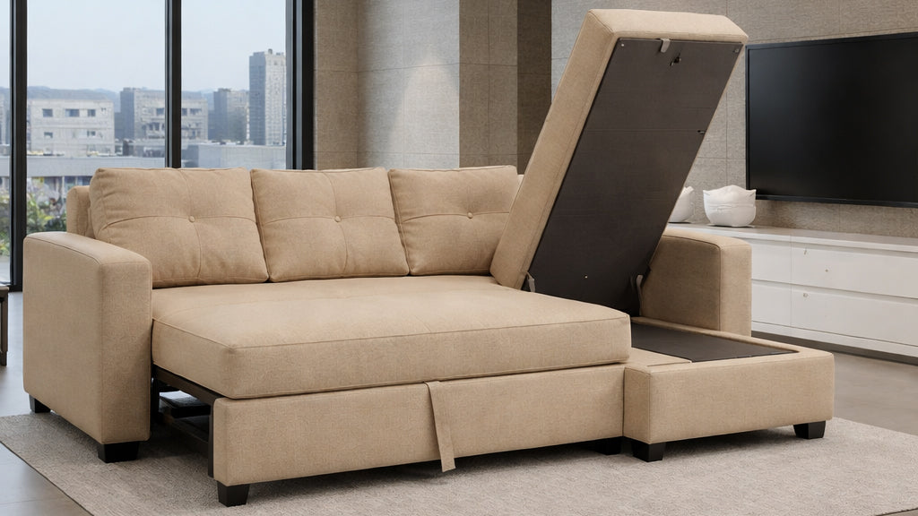 Divano ROMA angolare con chaise longue reversibile