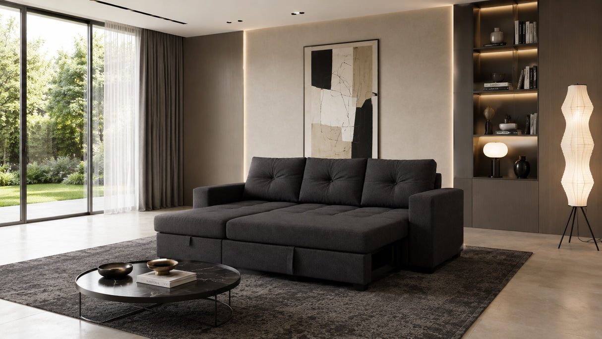 Divano ROMA angolare con chaise longue reversibile