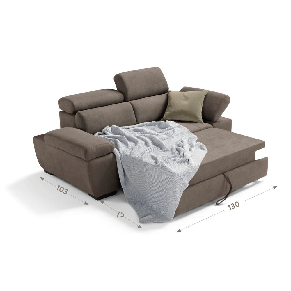 Divano SWAMI 2 posti carrello letto estraibile