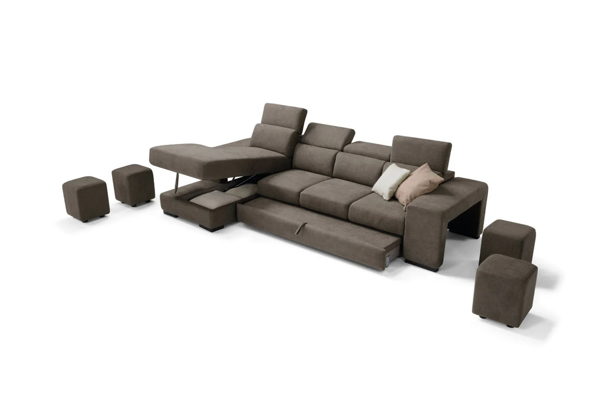 Divano TALENTO chaise longue, 3 posti max