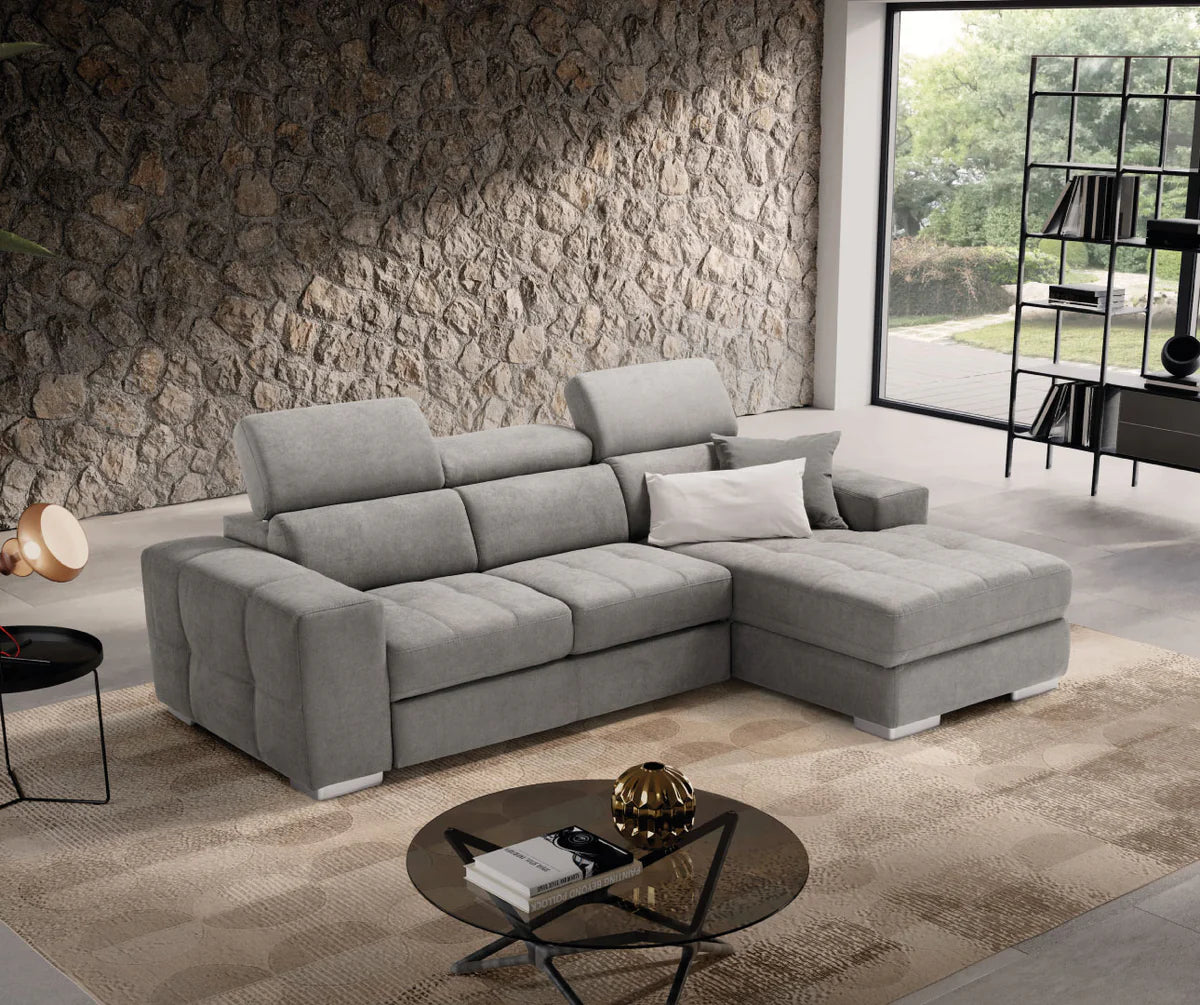 Divano MARTINA chaise longue carrello letto estraibile
