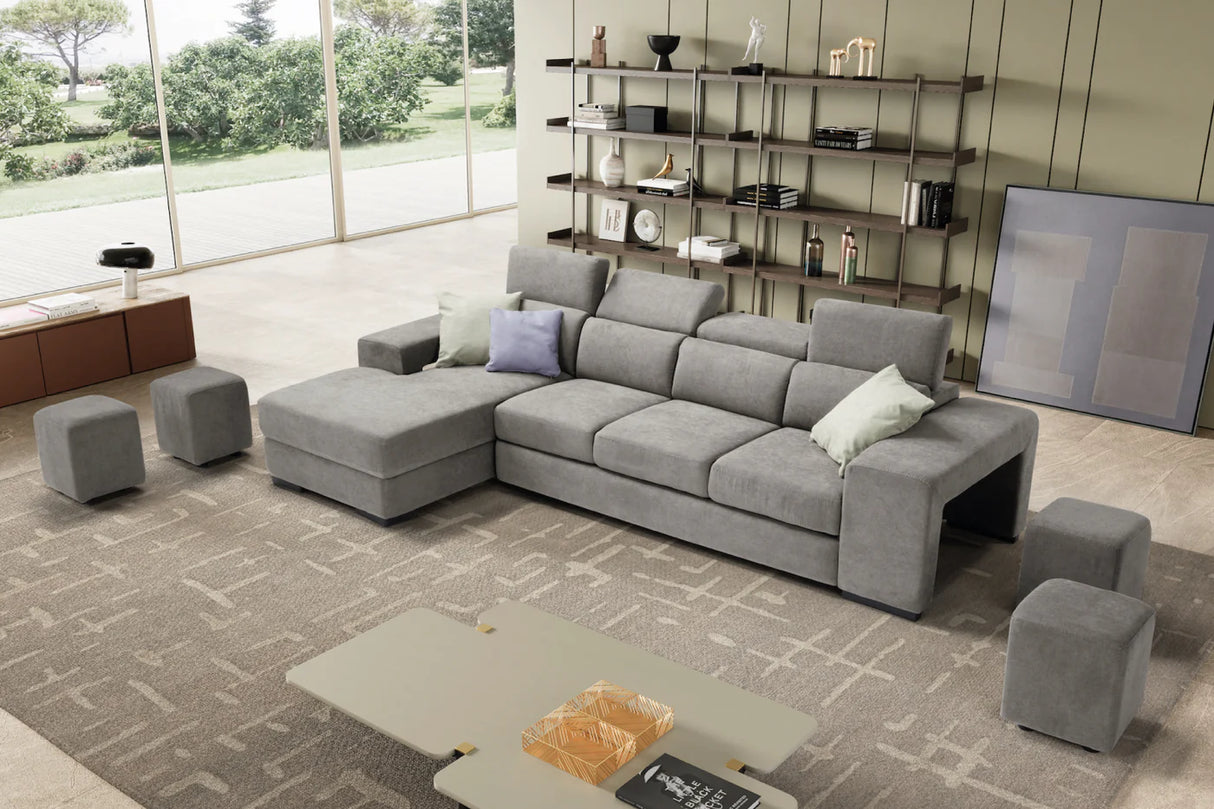 Divano TALENTO chaise longue, 3 posti max