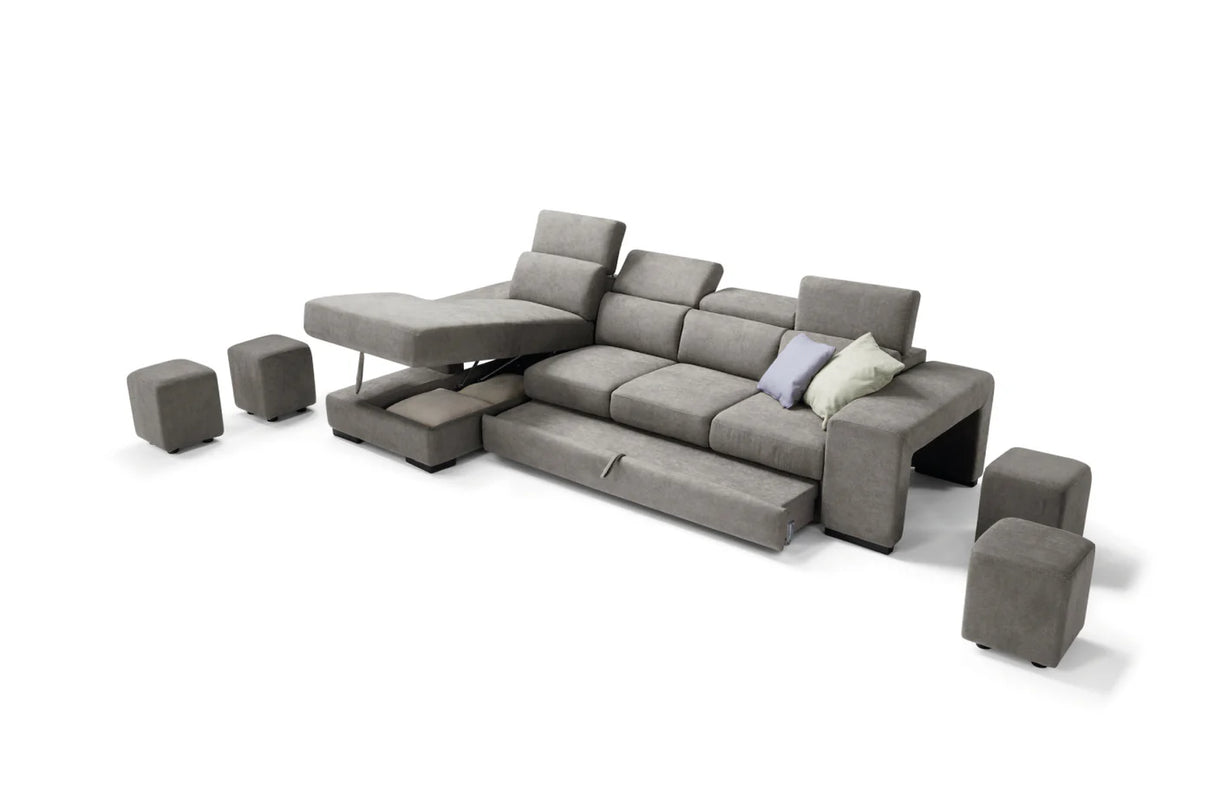 Divano TALENTO chaise longue, 3 posti max