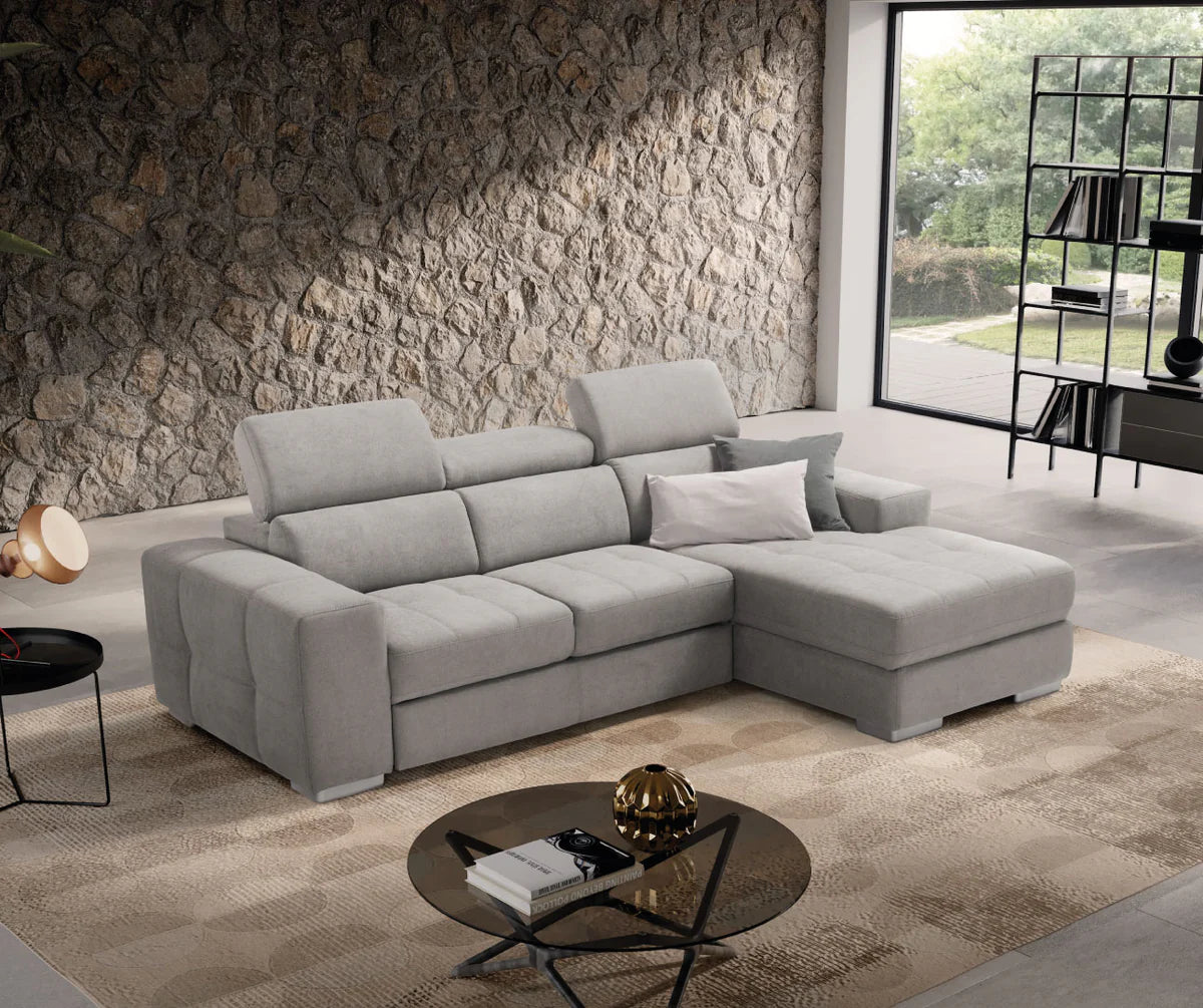 Divano MARTINA chaise longue carrello letto estraibile