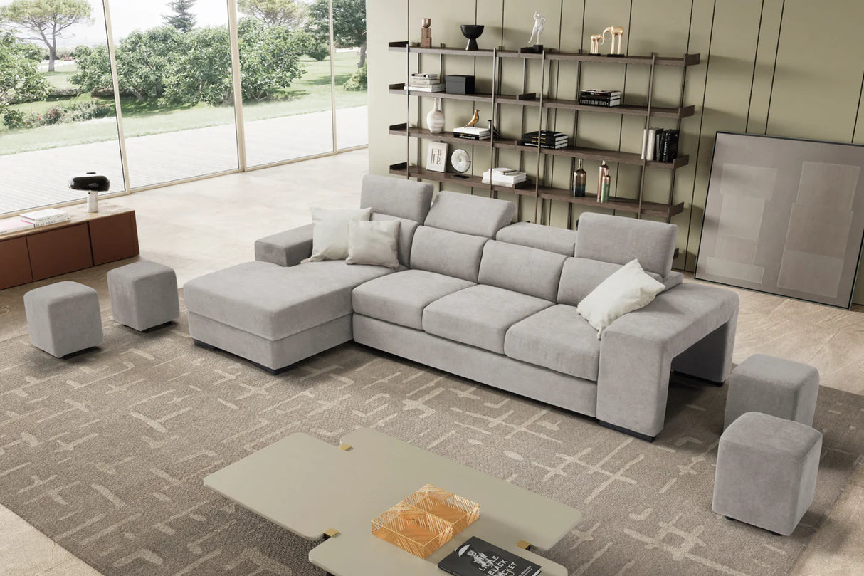 Divano TALENTO chaise longue, 3 posti max