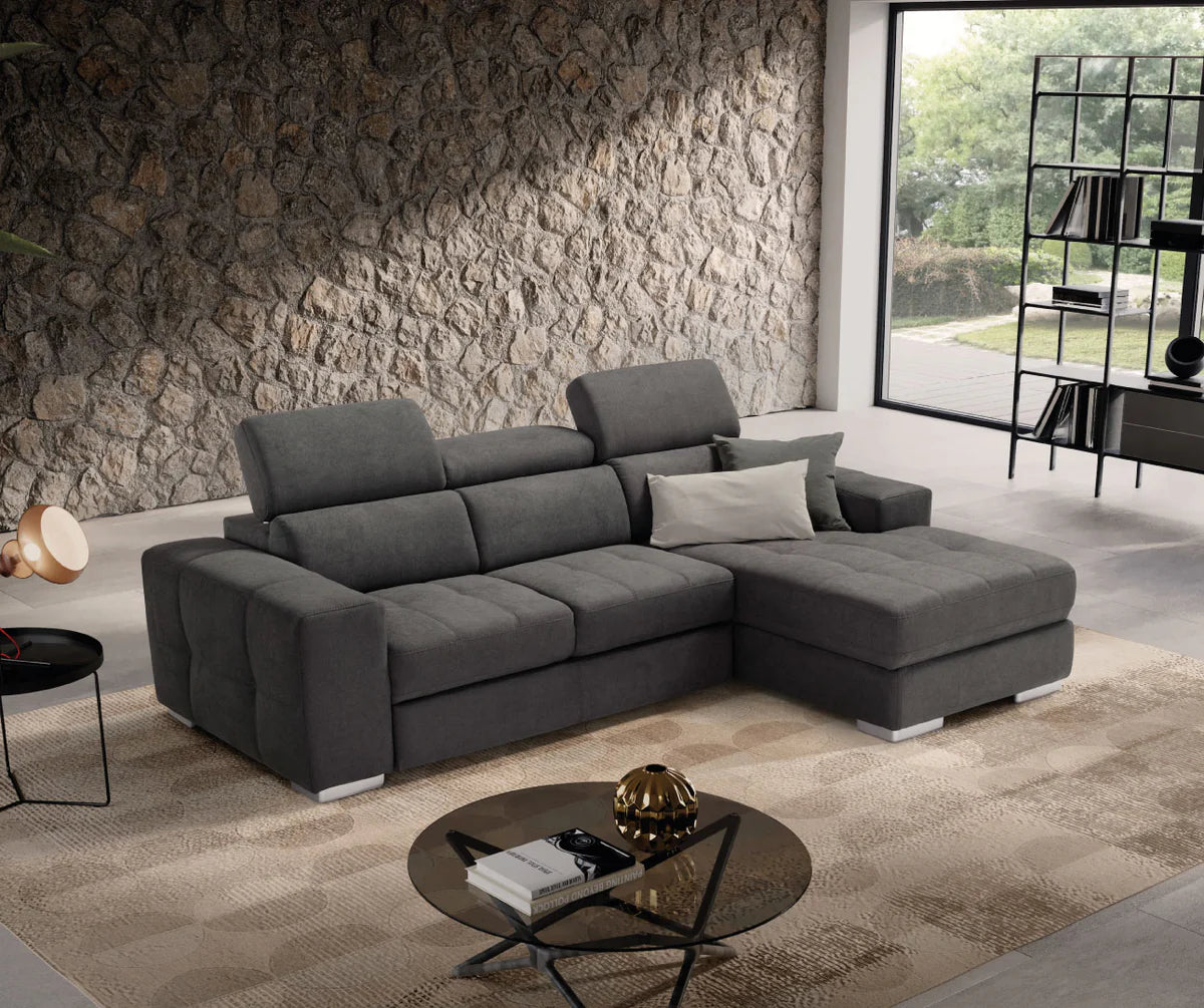 Divano MARTINA chaise longue carrello letto estraibile