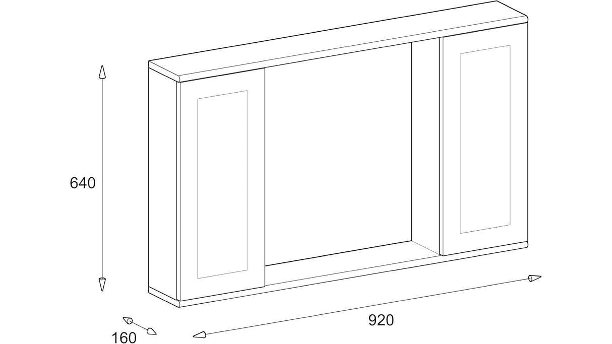 Specchiera 2 ante inglesina 372SRI