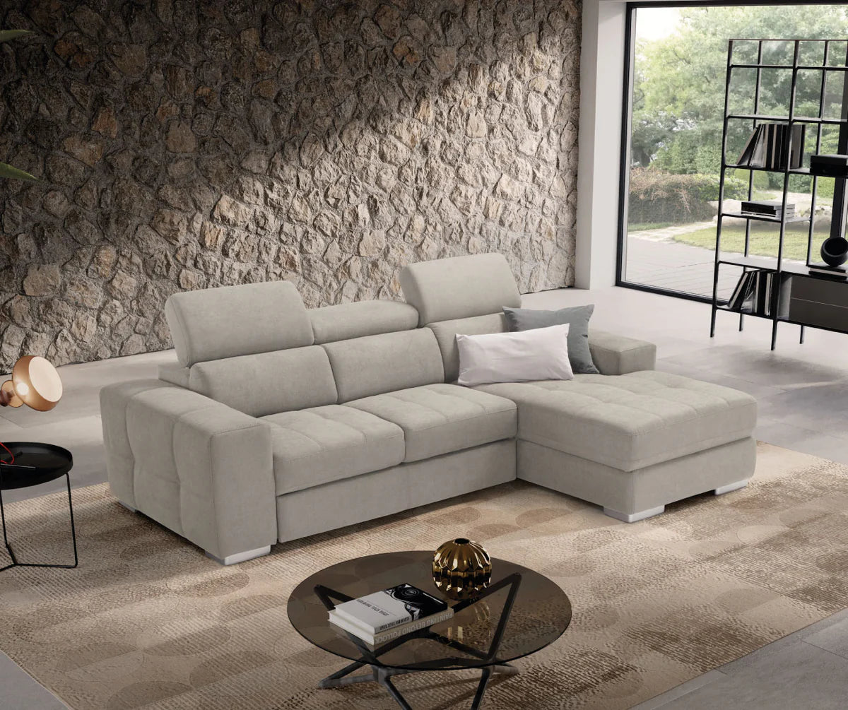Divano MARTINA chaise longue carrello letto estraibile
