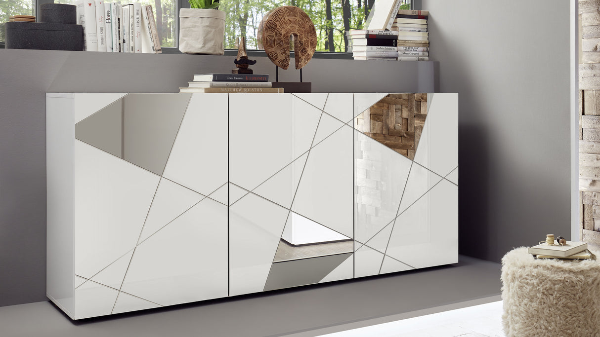 Madia 3 ante bianco lucido VITTORIA