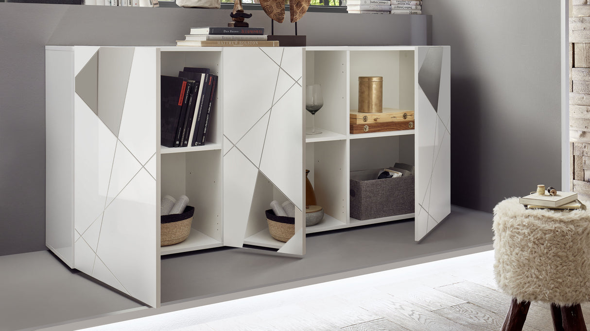 Madia 3 ante bianco lucido VITTORIA