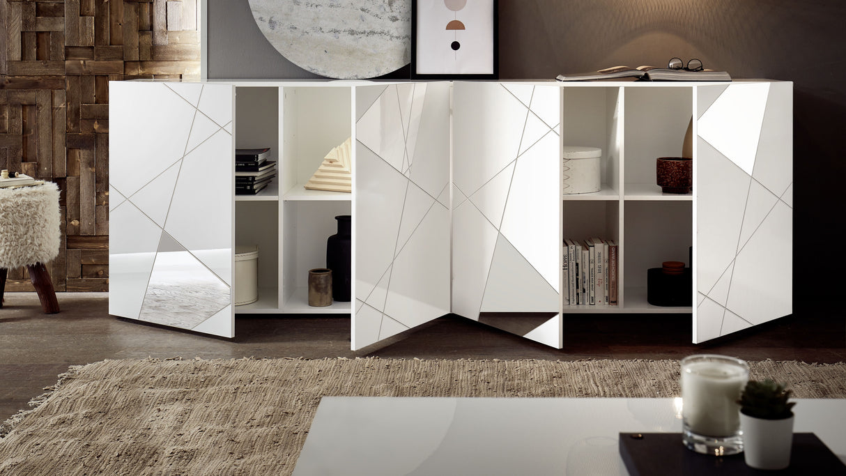 Madia 4 ante bianco lucido VITTORIA