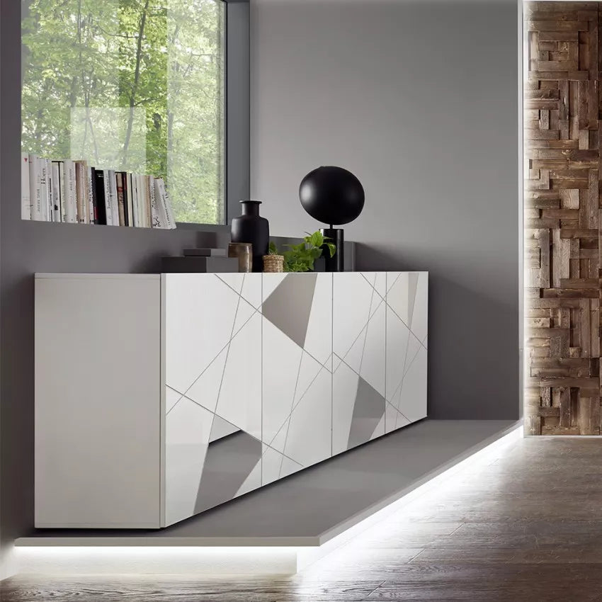 Madia 4 ante bianco lucido VITTORIA