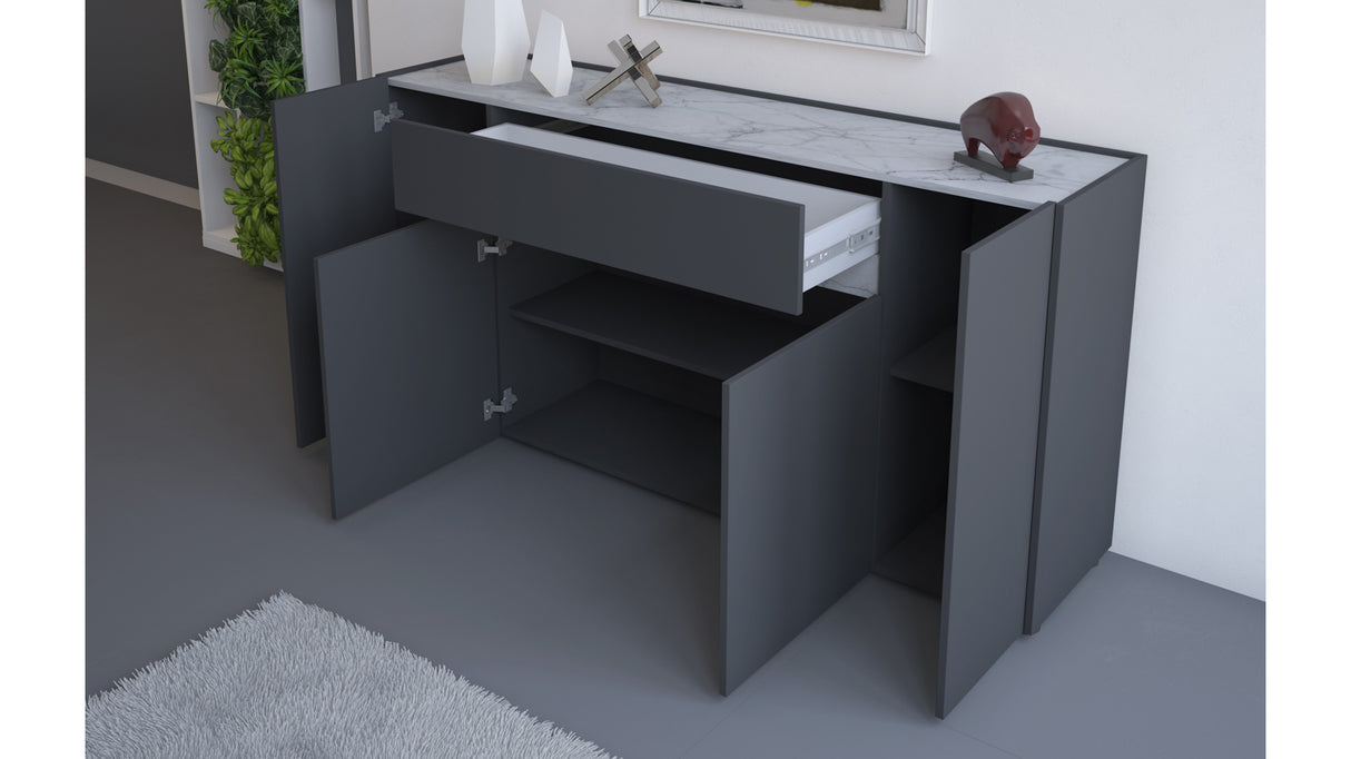 Madia Creta Grafite ed Effetto Marmo Carrara