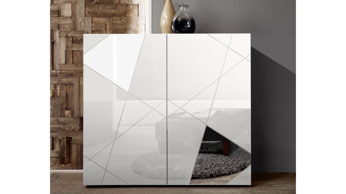 Mobile 2 ante alto bianco lucido VITTORIA