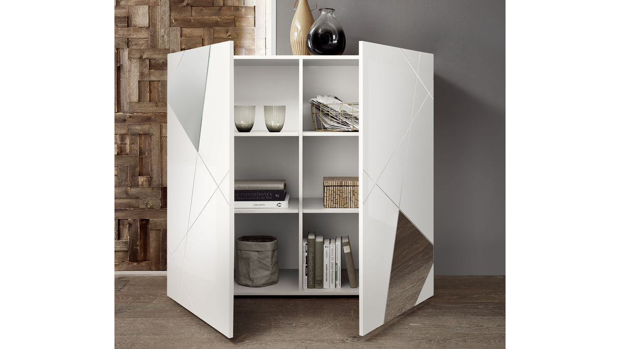 Mobile 2 ante alto bianco lucido VITTORIA