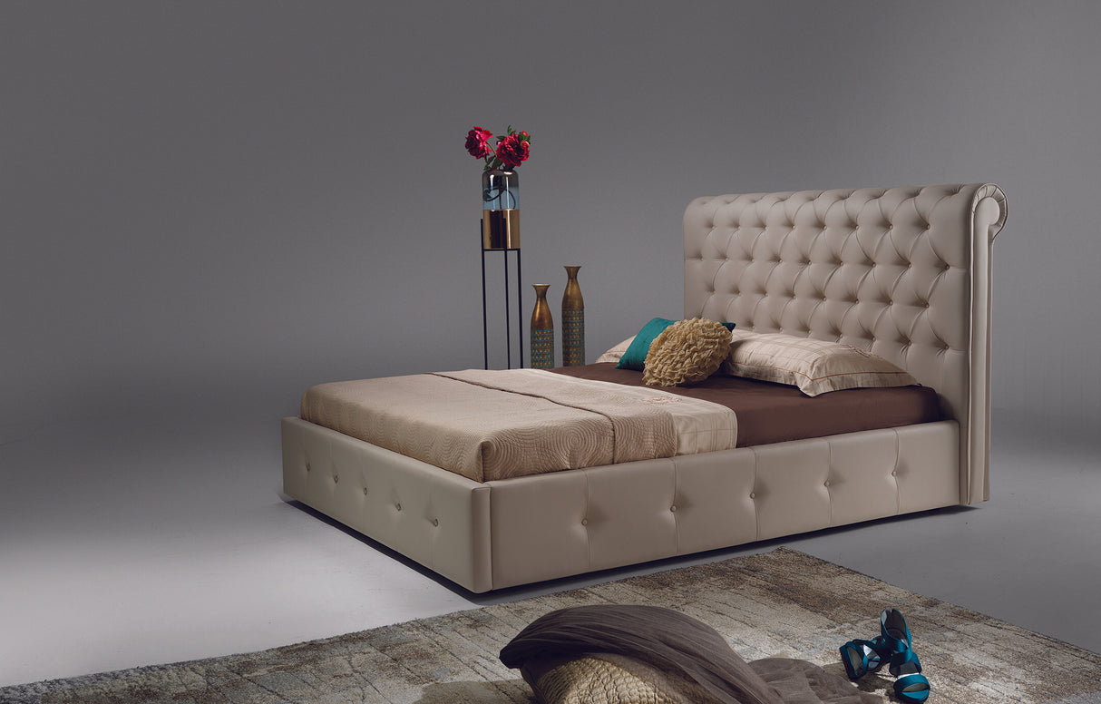 Letto MONICA BIANCO con Swarovski