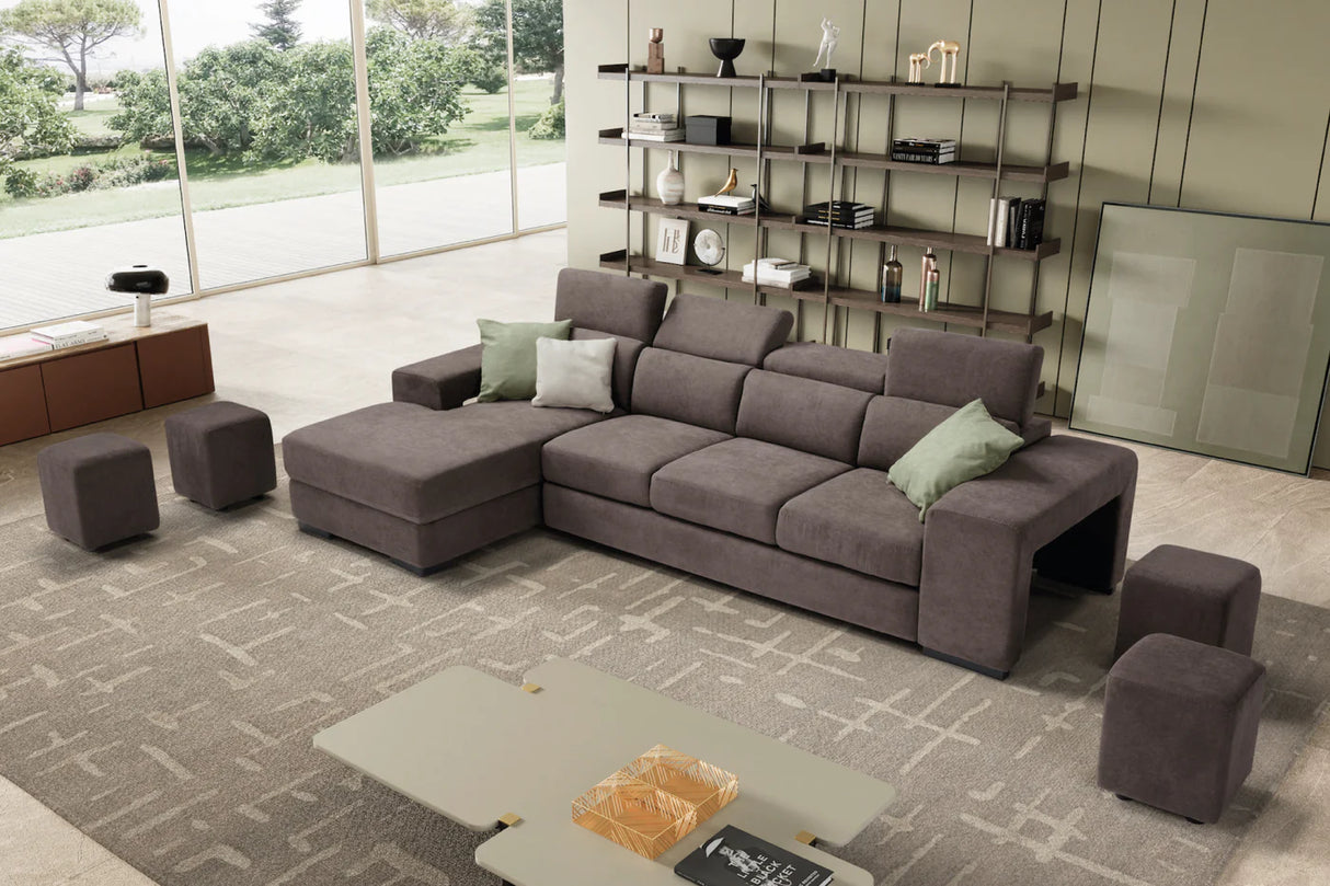 Divano TALENTO chaise longue, 3 posti max