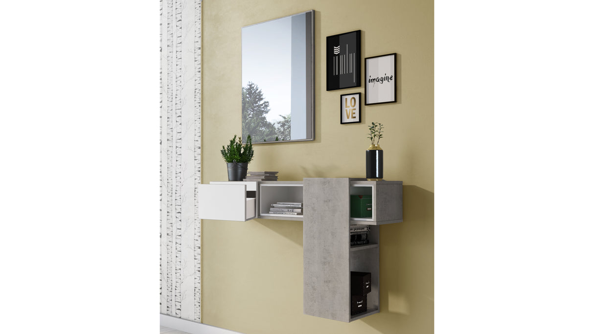 Mobile da ingresso Move Bianco e Cemento