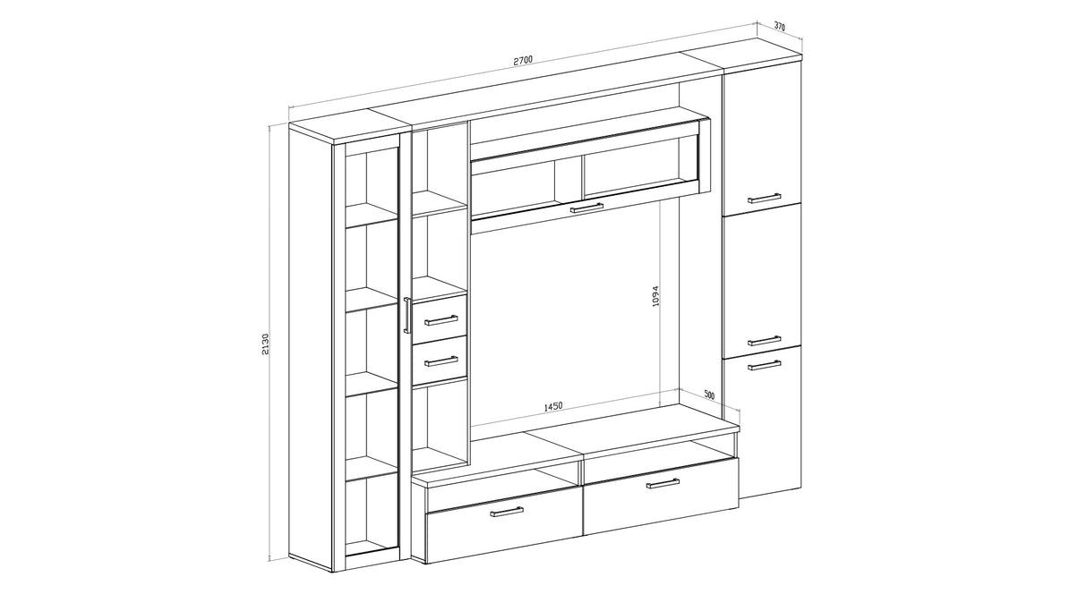 Parete Soggiorno Hercules