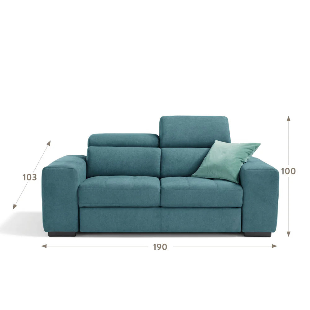 Divano MARTINA 2 posti carrello letto estraibile