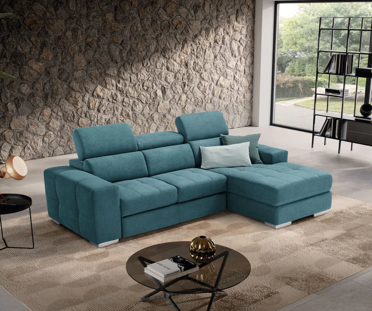Divano MARTINA chaise longue carrello letto estraibile