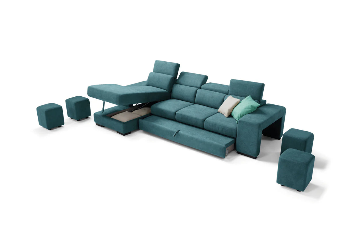 Divano TALENTO chaise longue, 3 posti max