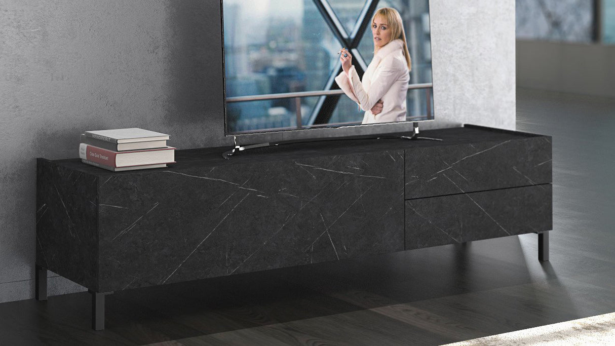 Mobile porta TV Mike Marmo Nero