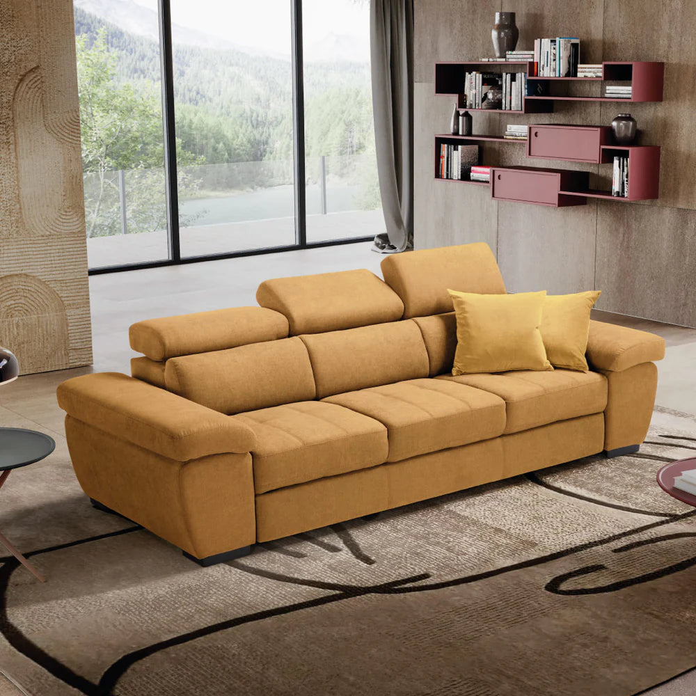 Divano ALEXA 3 posti carrello letto estraibile