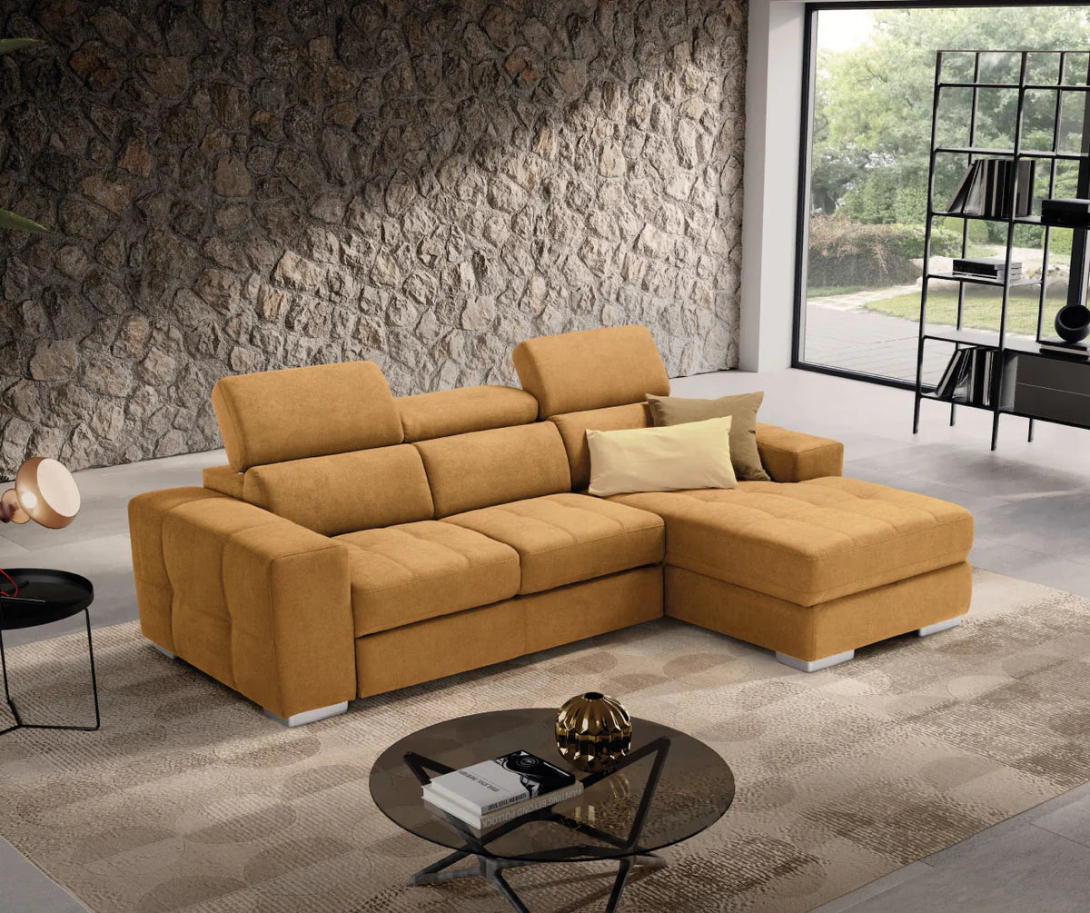 Divano MARTINA chaise longue carrello letto estraibile