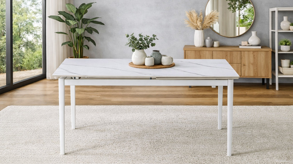 Tavolo Deasy marmo bianco