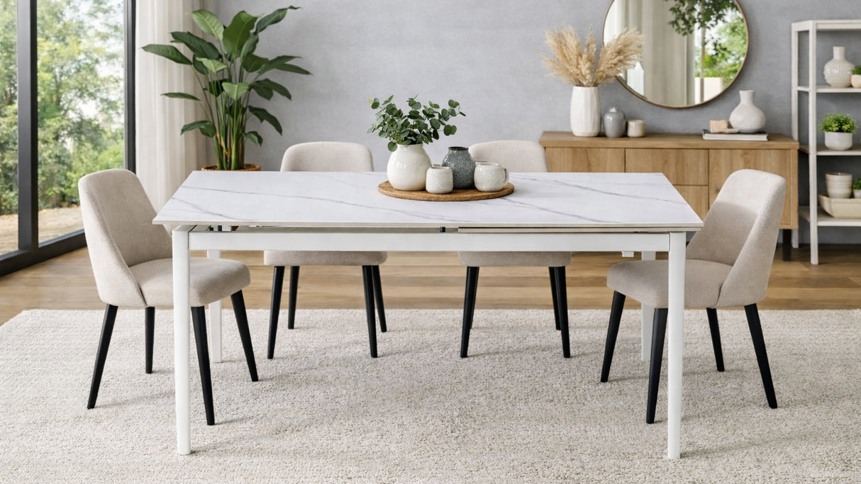 Tavolo Deasy marmo bianco