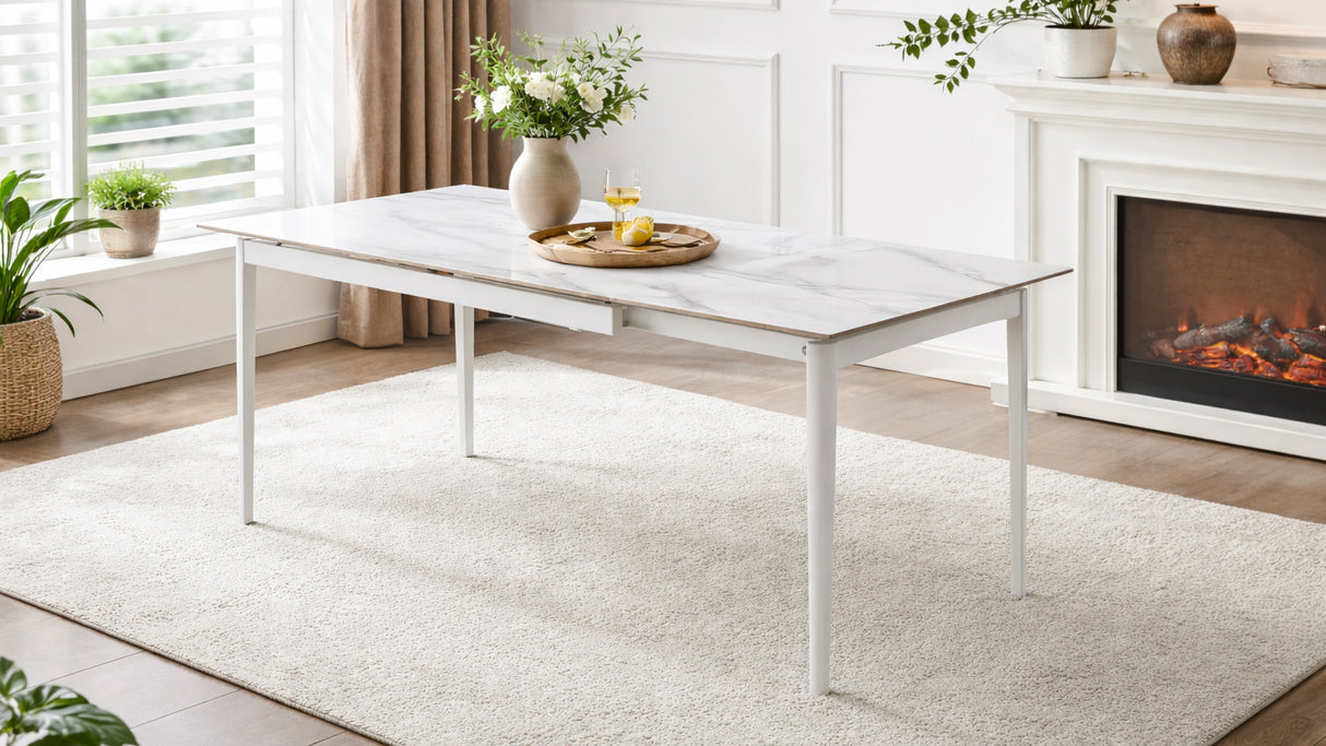 Tavolo Deasy marmo bianco