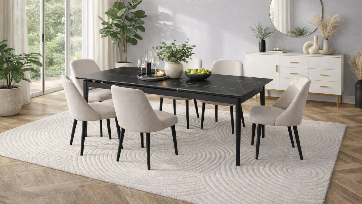 Tavolo Deasy marmo nero