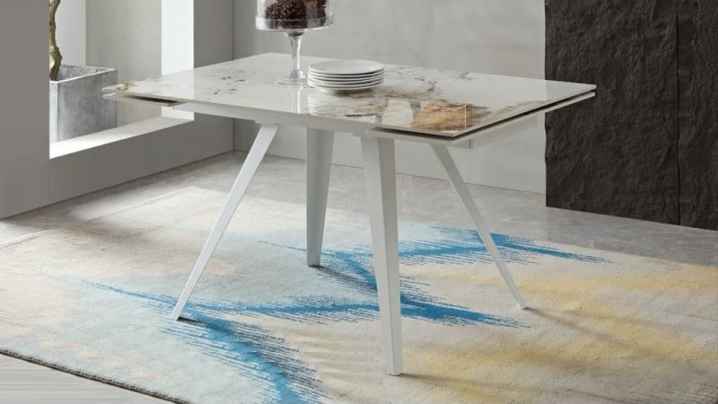 Tavolo GIOELE gamba bianca