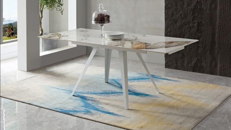 Tavolo GIOELE gamba bianca