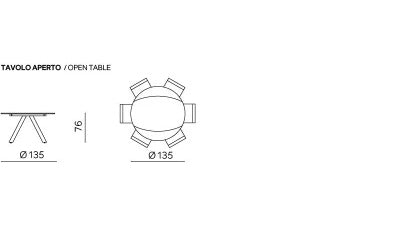Tavolo Sky marmo grigio