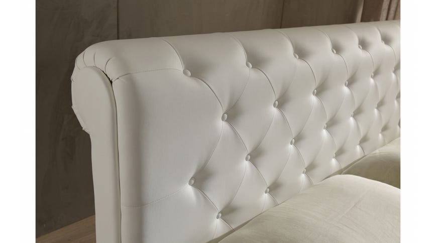 Letto MONICA BIANCO con Swarovski